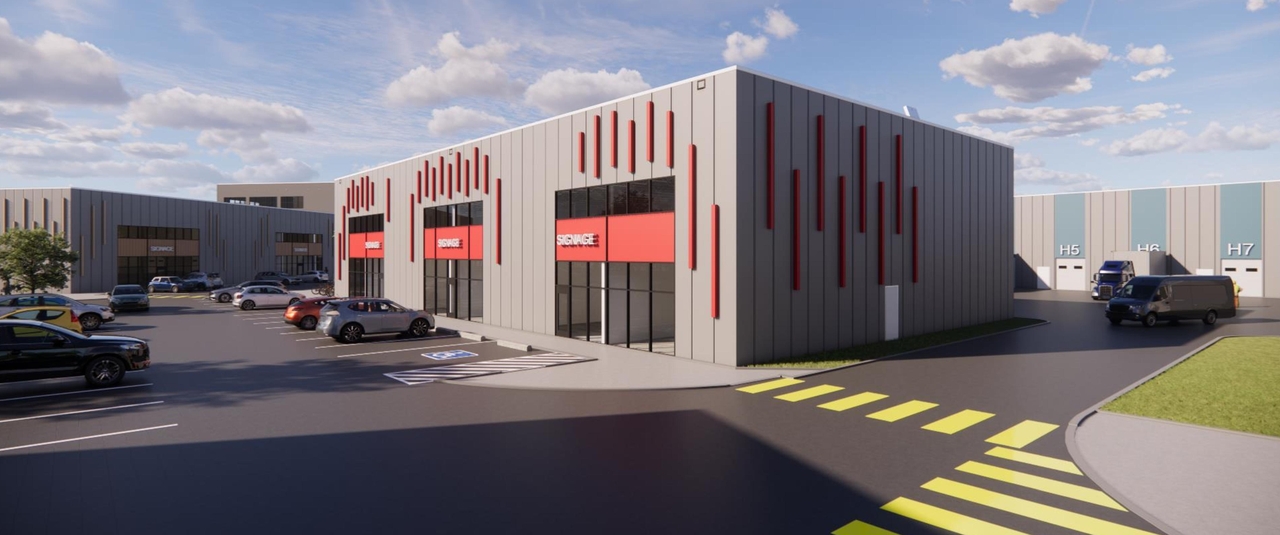 Rendering of building from page 6 of the file '2024-08-27 - Site Context and Street Level Visualization Renders - D07-12-24-0096'