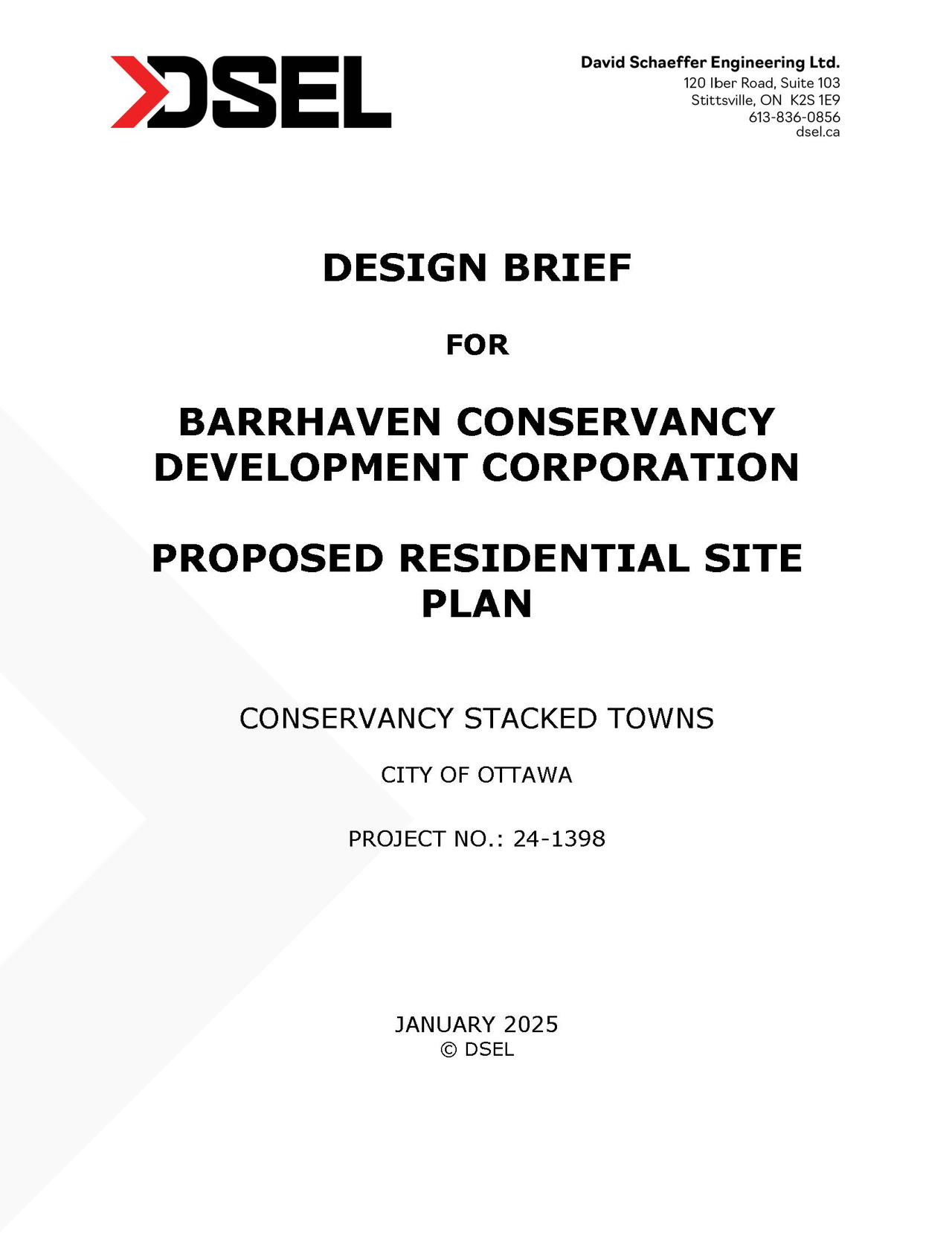 Construction site plan for project from page 1 of the file '2025-01-27 - Design Brief - D07-12-24-0097'