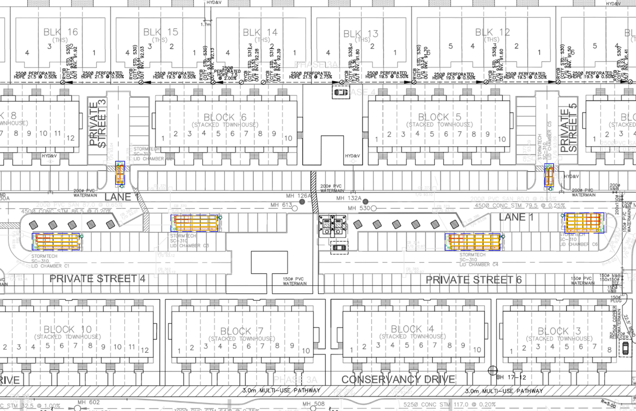 Construction site plan for project from page 112 of the file '2025-01-27 - Design Brief - D07-12-24-0097'