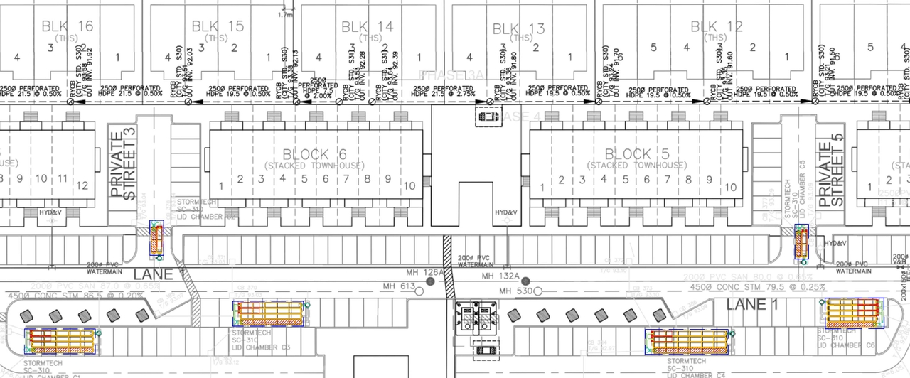 Construction site plan for project from page 112 of the file '2025-01-27 - Design Brief - D07-12-24-0097'