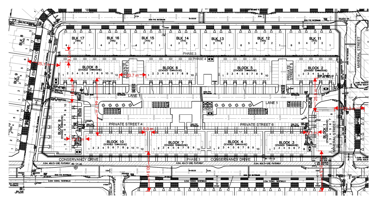 Construction site plan for project from page 26 of the file '2025-01-27 - Design Brief - D07-12-24-0097'