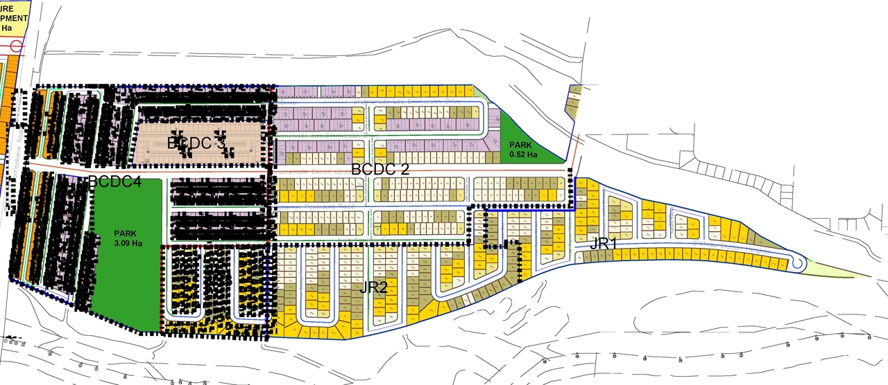Construction site plan for project from page 38 of the file '2025-01-27 - Design Brief - D07-12-24-0097'