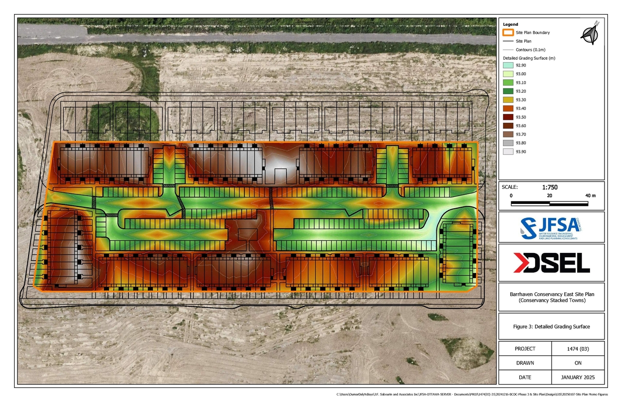 Construction site plan for project from page 91 of the file '2025-01-27 - Design Brief - D07-12-24-0097'