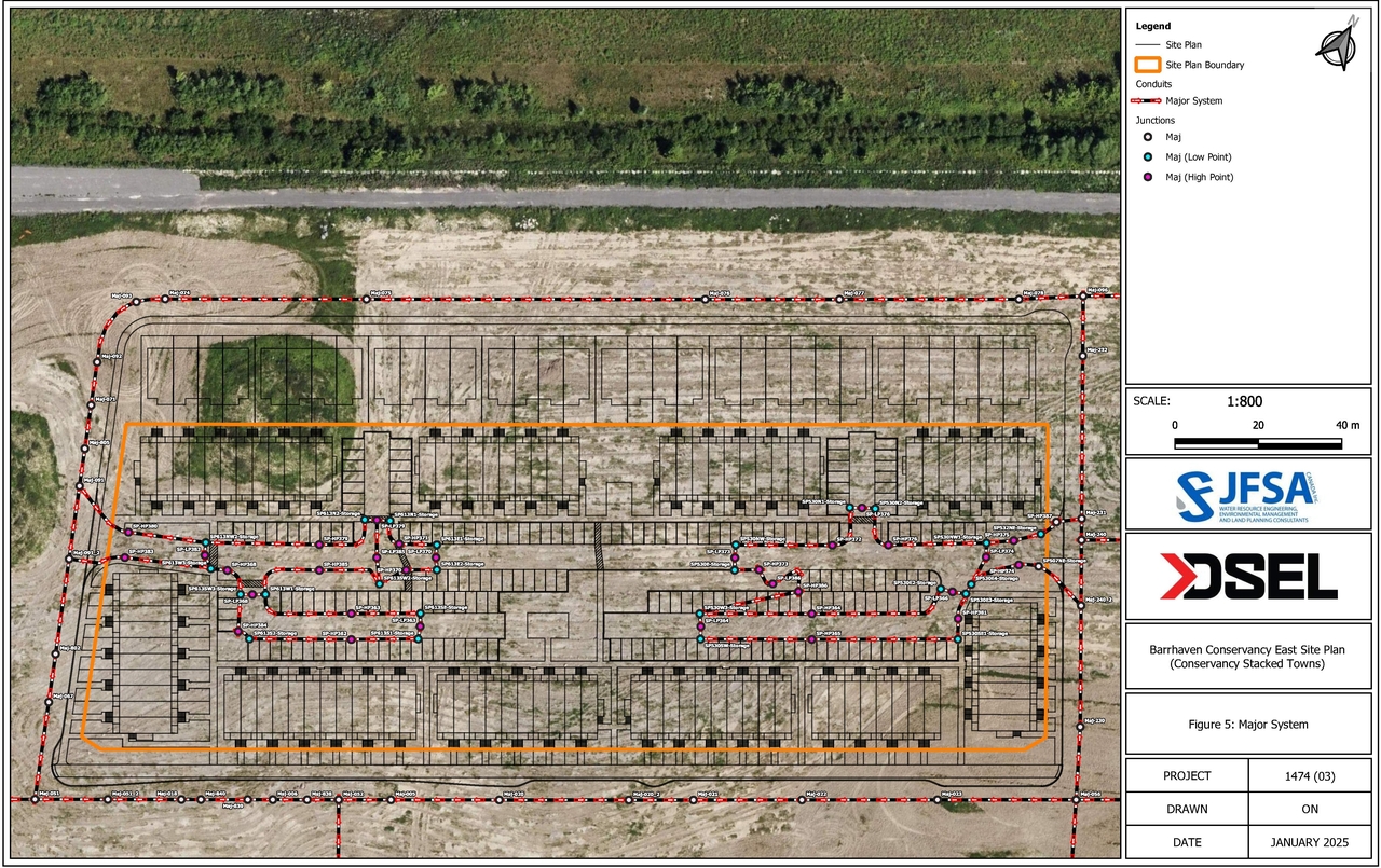 Construction site plan for project from page 93 of the file '2025-01-27 - Design Brief - D07-12-24-0097'