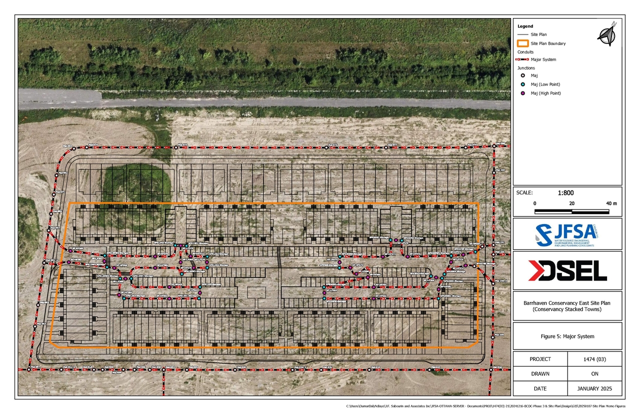 Construction site plan for project from page 93 of the file '2025-01-27 - Design Brief - D07-12-24-0097'