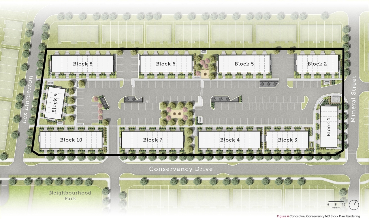 Rendering of building from page 13 of the file '2024-09-03 - Urban Design Brief - D07-12-24-0097'