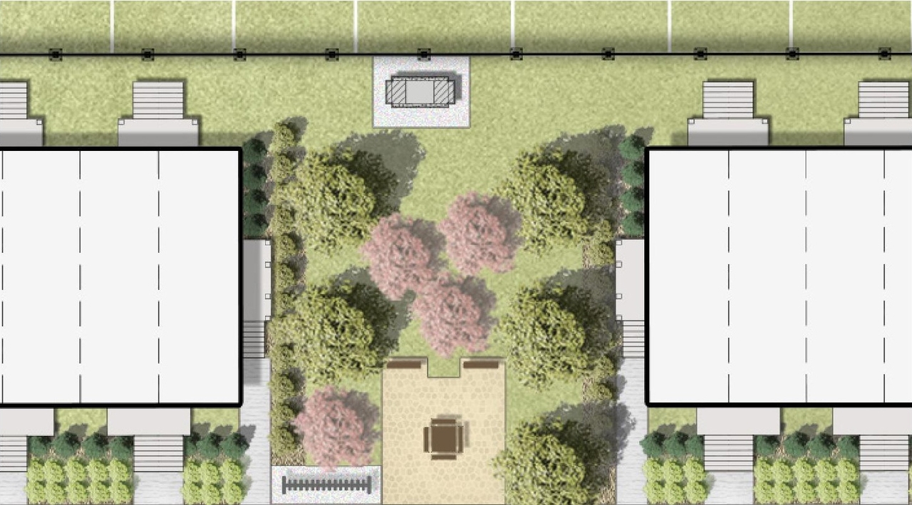 Construction site plan for project from page 28 of the file '2024-09-03 - Urban Design Brief - D07-12-24-0097'