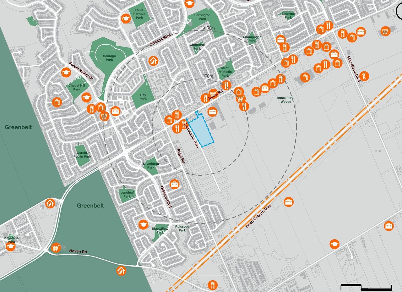 Construction site plan for project from page 10 of the file '2024-11-15 - Urban Design Brief Planning Rationale - D07-12-24-0103'