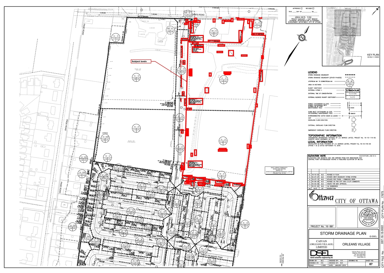 Construction site plan for project from page 112 of the file '2024-12-17 - Engineering Design Brief - D07-12-24-0103'