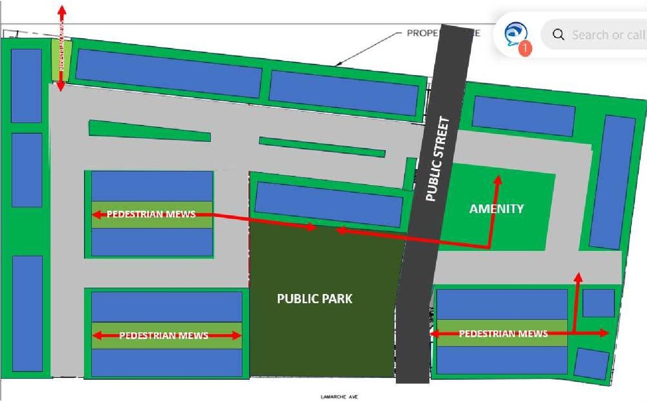 Construction site plan for project from page 30 of the file '2024-09-10 - Design Brief - D07-12-24-0103'