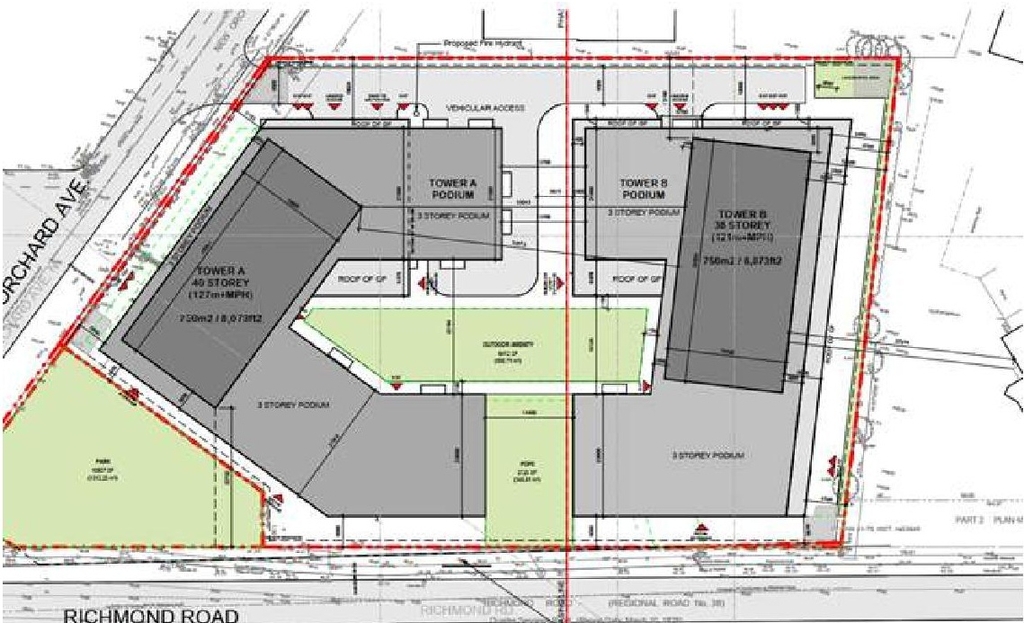 Construction site plan for project from page 19 of the file '2024-09-27 - UDRP Report - D07-12-24-0104'