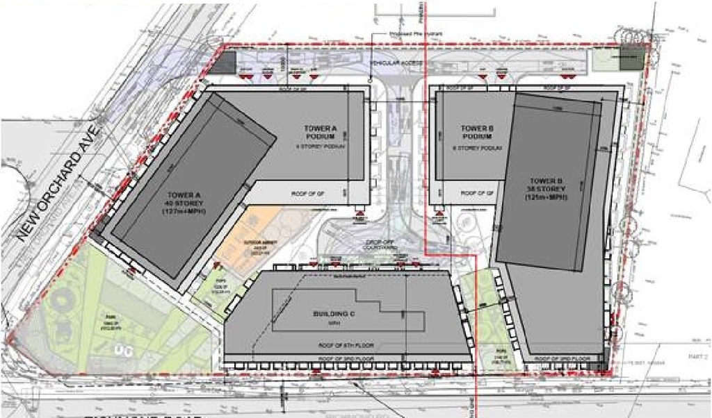 Construction site plan for project from page 19 of the file '2024-09-27 - UDRP Report - D07-12-24-0104'