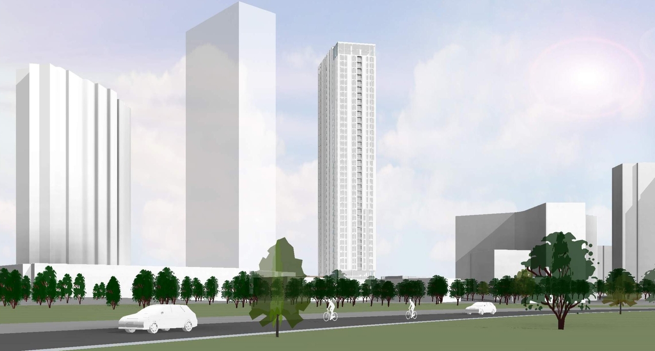 Rendering of building from page 44 of the file '2024-09-27 - UDRP Report - D07-12-24-0104'