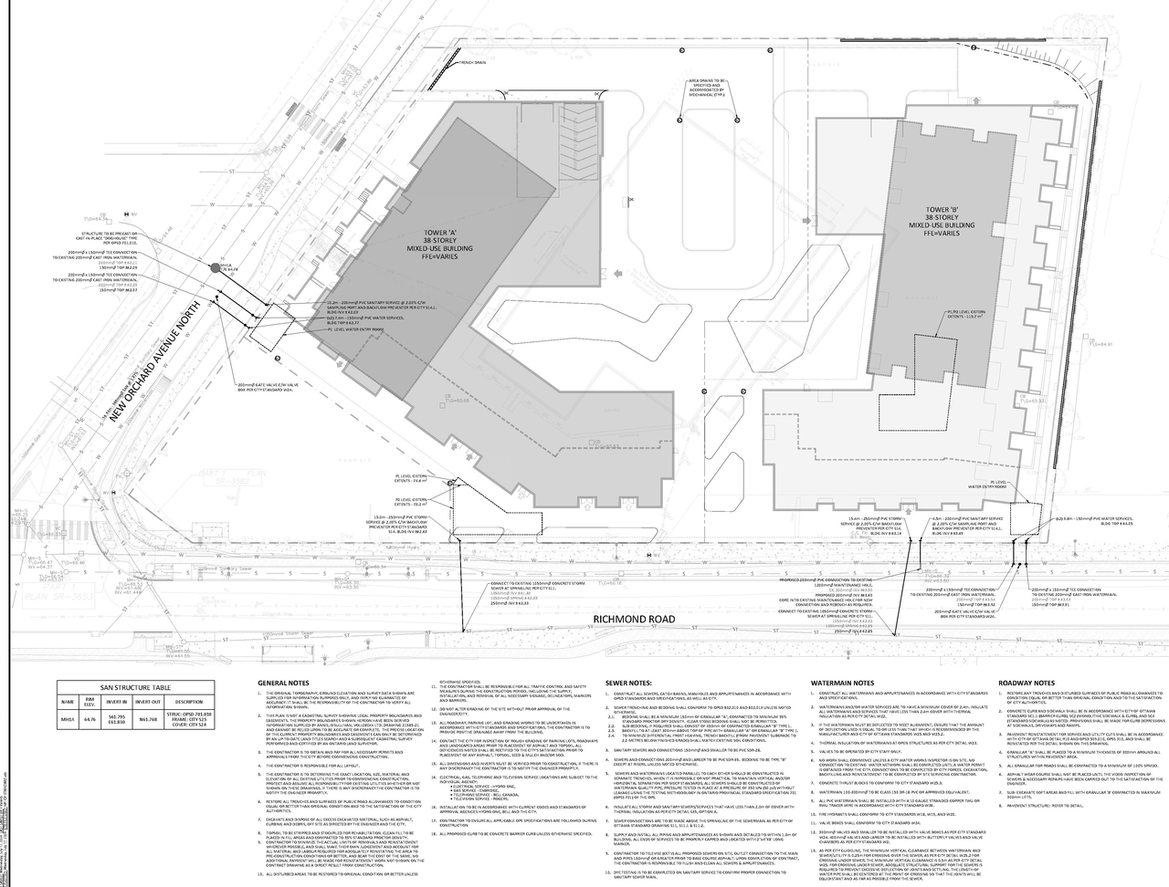 Construction site plan for project from page 66 of the file '2024-09-27 - UDRP Report - D07-12-24-0104'