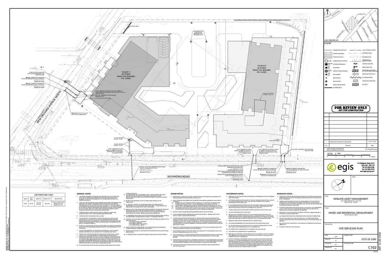 Construction site plan for project from page 66 of the file '2024-09-27 - UDRP Report - D07-12-24-0104'