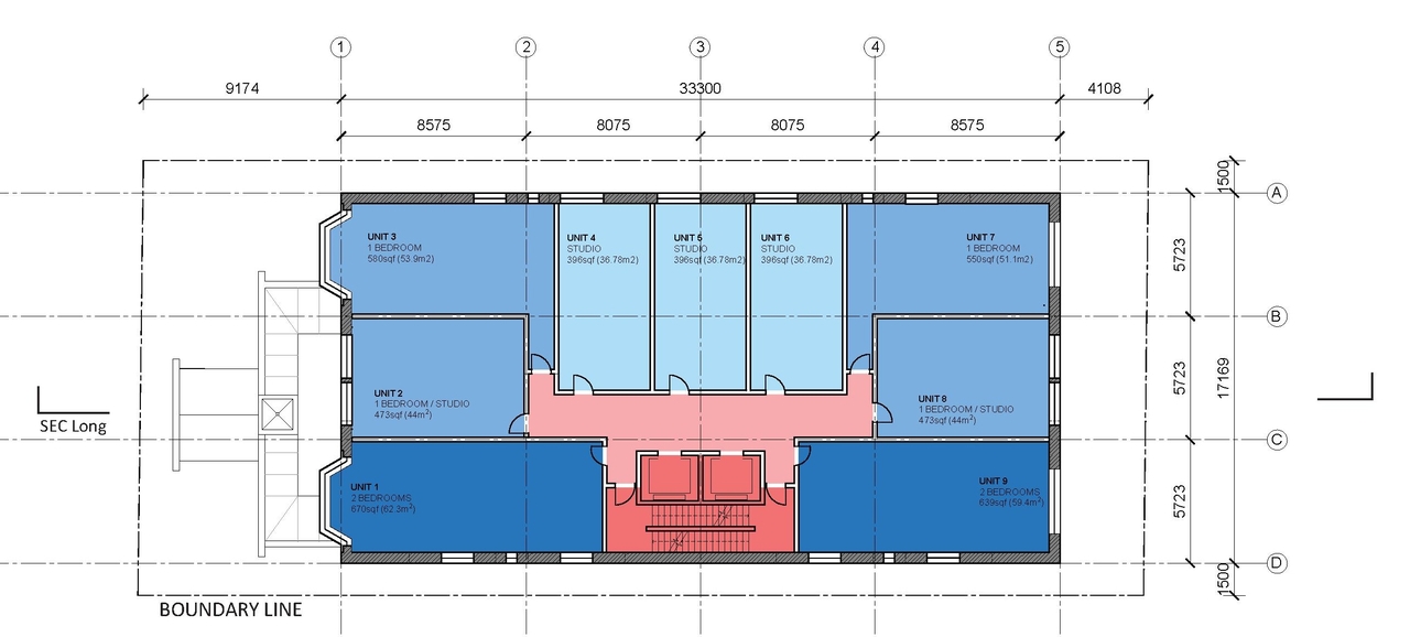 Construction site plan for project from page 55 of the file '2024-09-19 - Urban Design Review Panel Report - D07-12-24-0107'