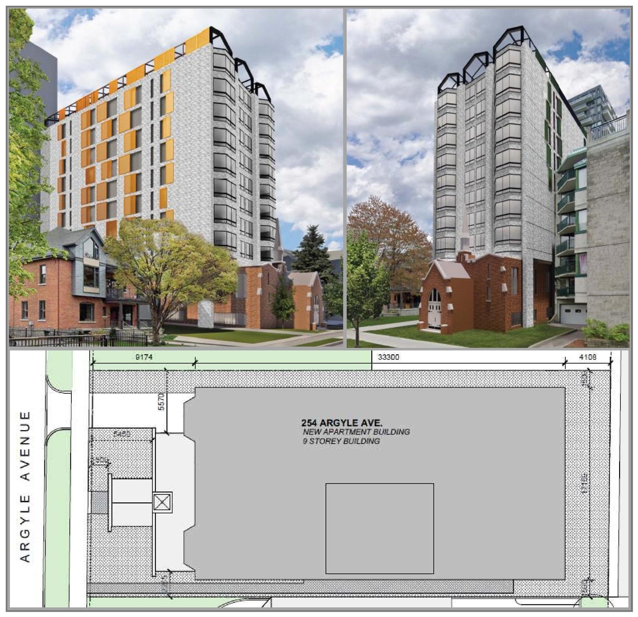 Construction site plan for project from page 99 of the file '2024-09-19 - Urban Design Review Panel Report - D07-12-24-0107'