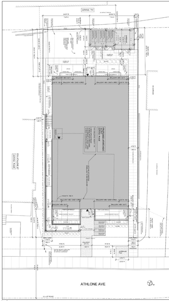 Construction site plan for project from page 44 of the file '2024-10-01 - Urban Design Brief - D07-12-24-0114'