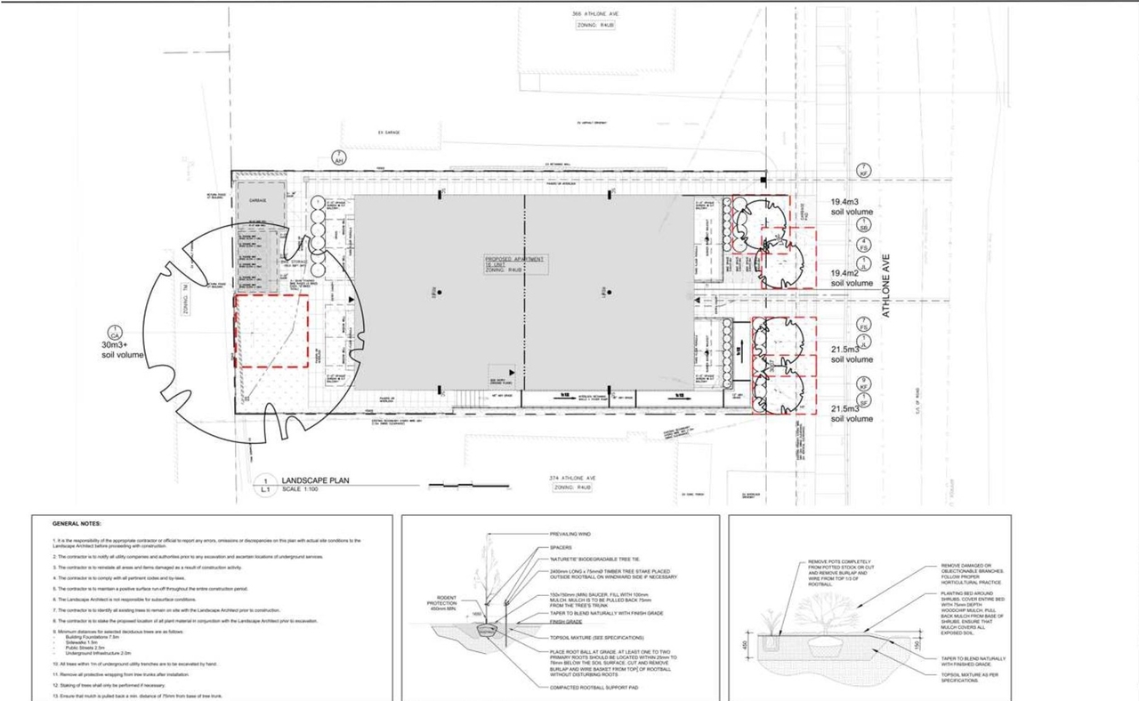 Construction site plan for project from page 45 of the file '2024-10-01 - Urban Design Brief - D07-12-24-0114'