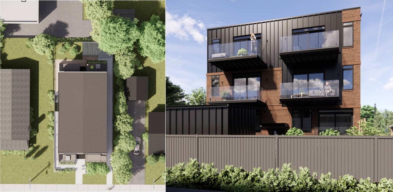 Rendering of building from page 7 of the file '2024-10-01 - Urban Design Brief - D07-12-24-0114'