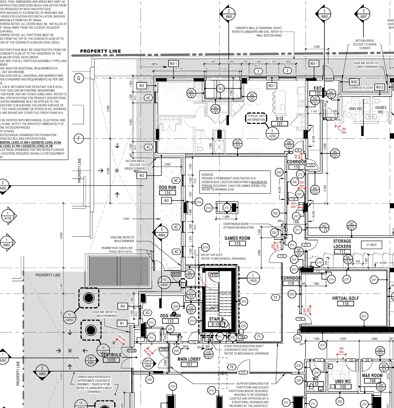 Construction site plan for project from page 14 of the file '2025-01-27 - Site and Floor Plans - D07-12-24-0116'