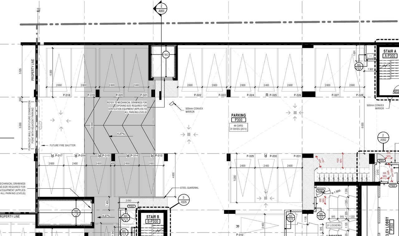Construction site plan for project from page 6 of the file '2025-01-27 - Site and Floor Plans - D07-12-24-0116'