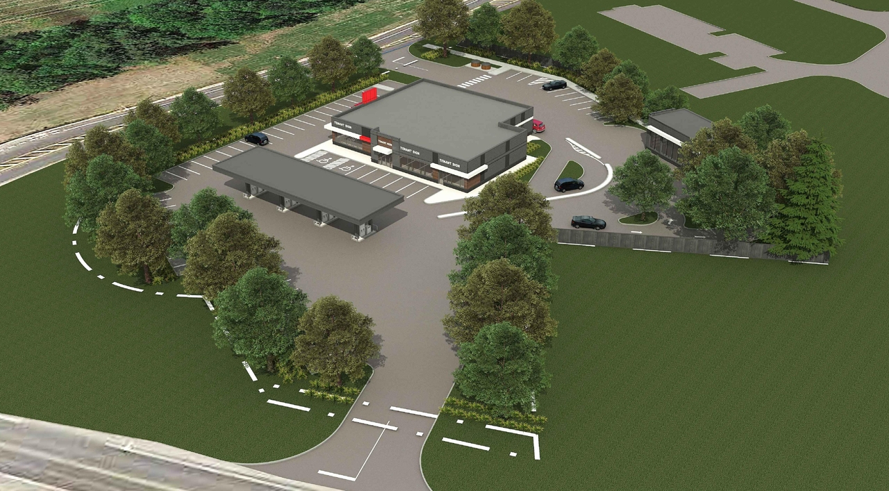 Construction site plan for project from page 2 of the file '2024-10-07 - Building Elevations & Renderings - D07-12-24-0119'