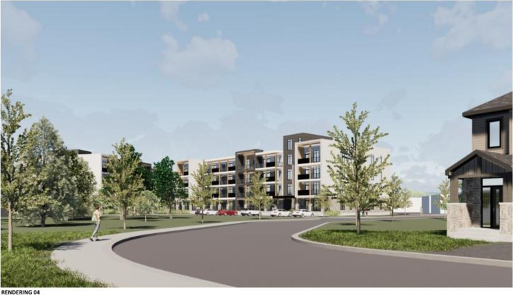 Rendering of building from page 24 of the file '2024-10-07 - Planning Rationale & Urban Design Brief Block 17 - D07-12-24-0120'