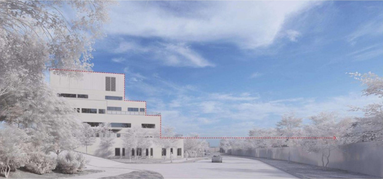 Rendering of building from page 10 of the file '2024-10-09 - Urban Design Brief - D07-12-24-0121'