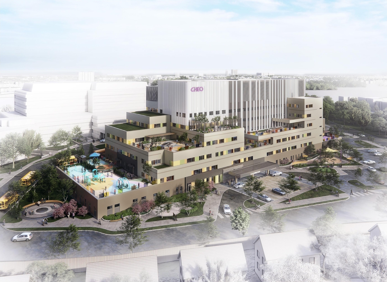 Rendering of building from page 12 of the file '2024-10-09 - Urban Design Brief - D07-12-24-0121'