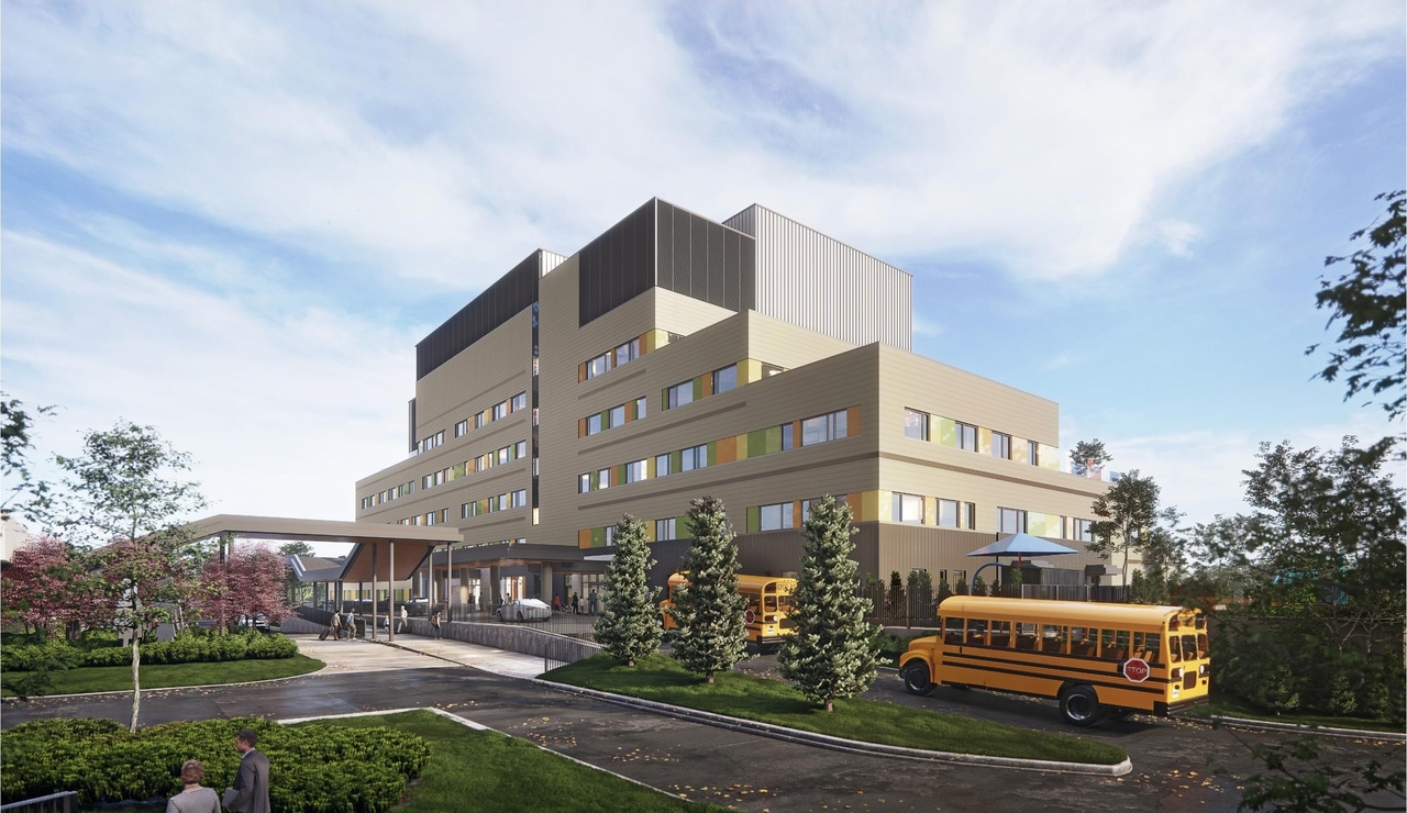 Rendering of building from page 13 of the file '2024-10-09 - Urban Design Brief - D07-12-24-0121'