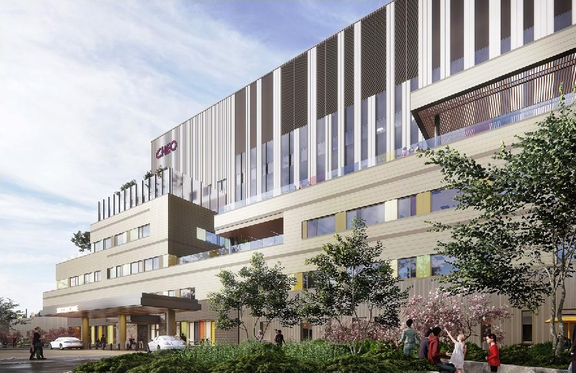 Rendering of building from page 13 of the file '2024-10-09 - Urban Design Brief - D07-12-24-0121'