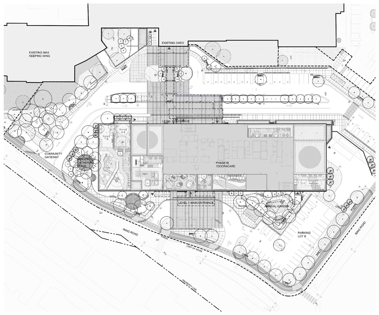 Construction site plan for project from page 19 of the file '2024-10-09 - Urban Design Brief - D07-12-24-0121'