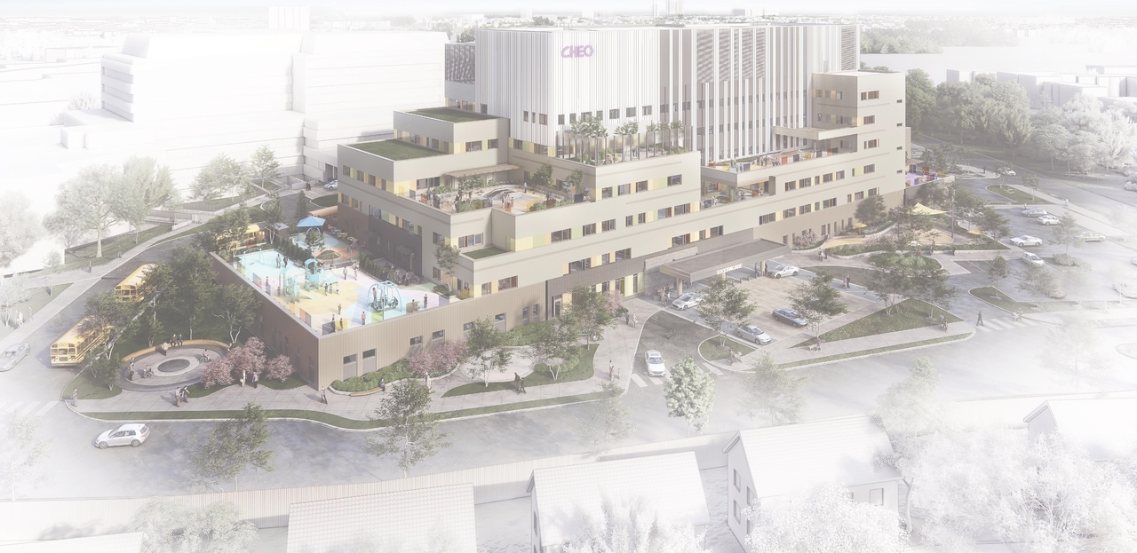 Rendering of building from page 21 of the file '2024-10-09 - Urban Design Brief - D07-12-24-0121'