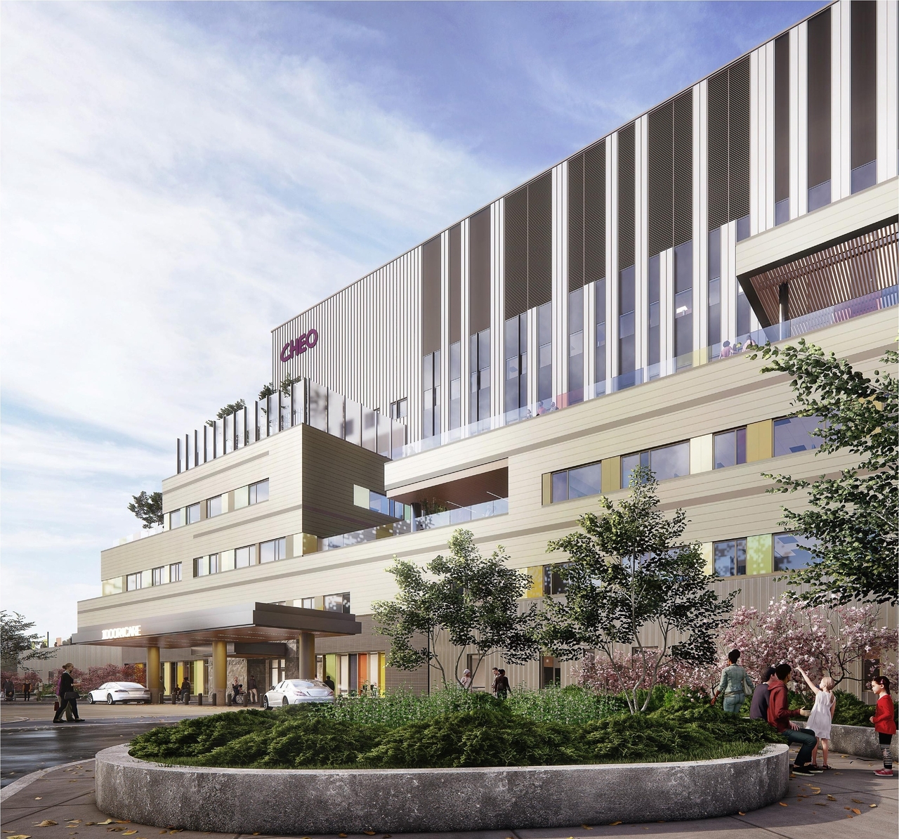 Rendering of building from page 7 of the file '2024-10-09 - Urban Design Brief - D07-12-24-0121'