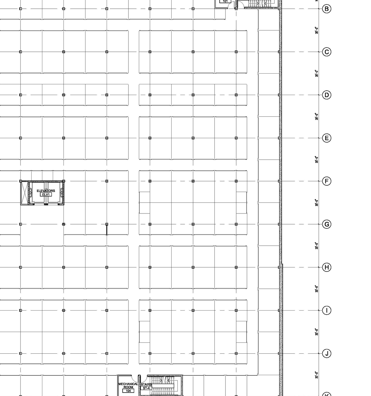 Floor plan for project from page 1 of the file '2024-12-18 - Building Elevations and Floor Plans (Building B) - D07-12-24-0122'