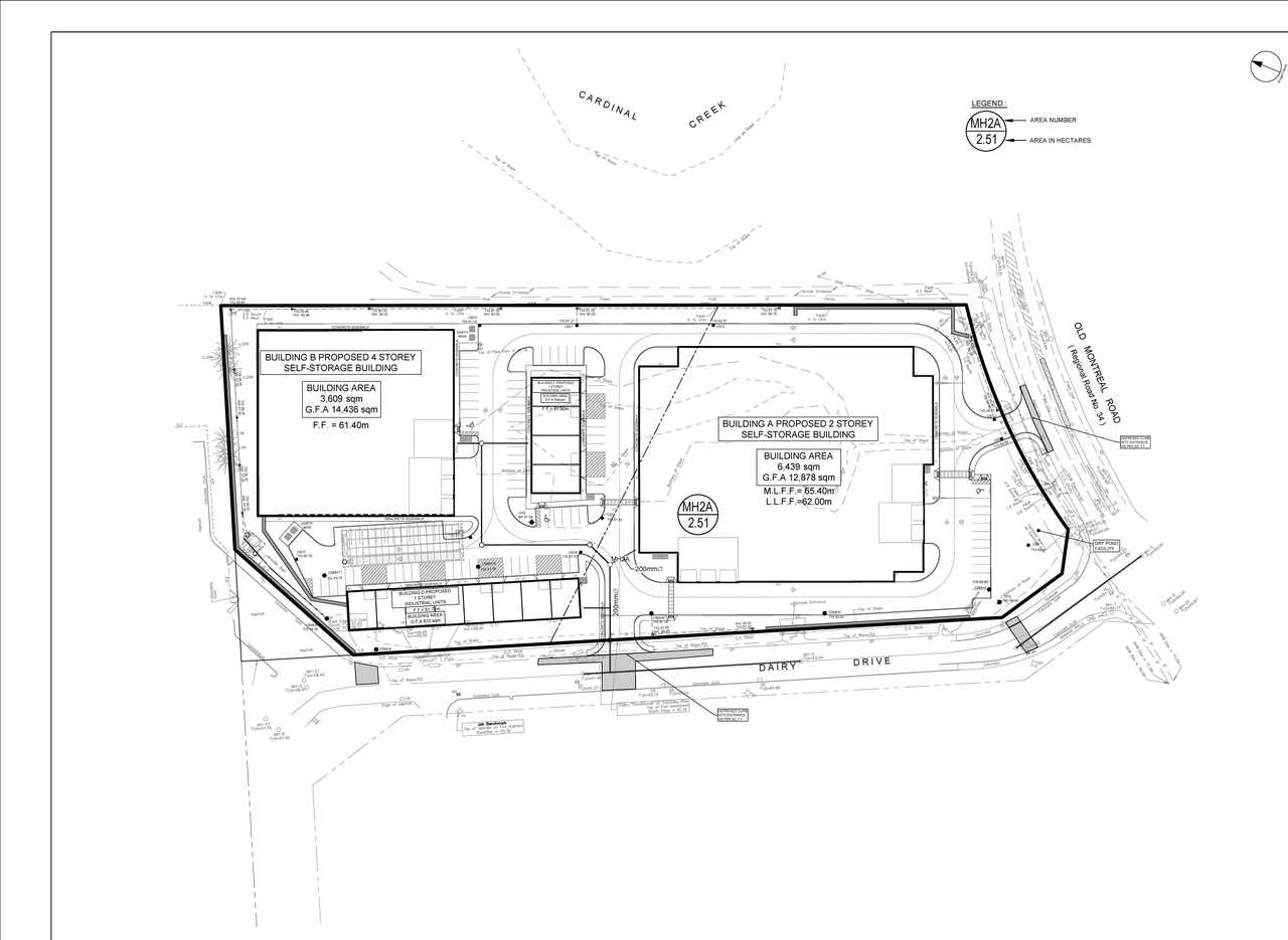 Construction site plan for project from page 108 of the file '2024-10-09 - Design Brief - D07-12-24-0122'