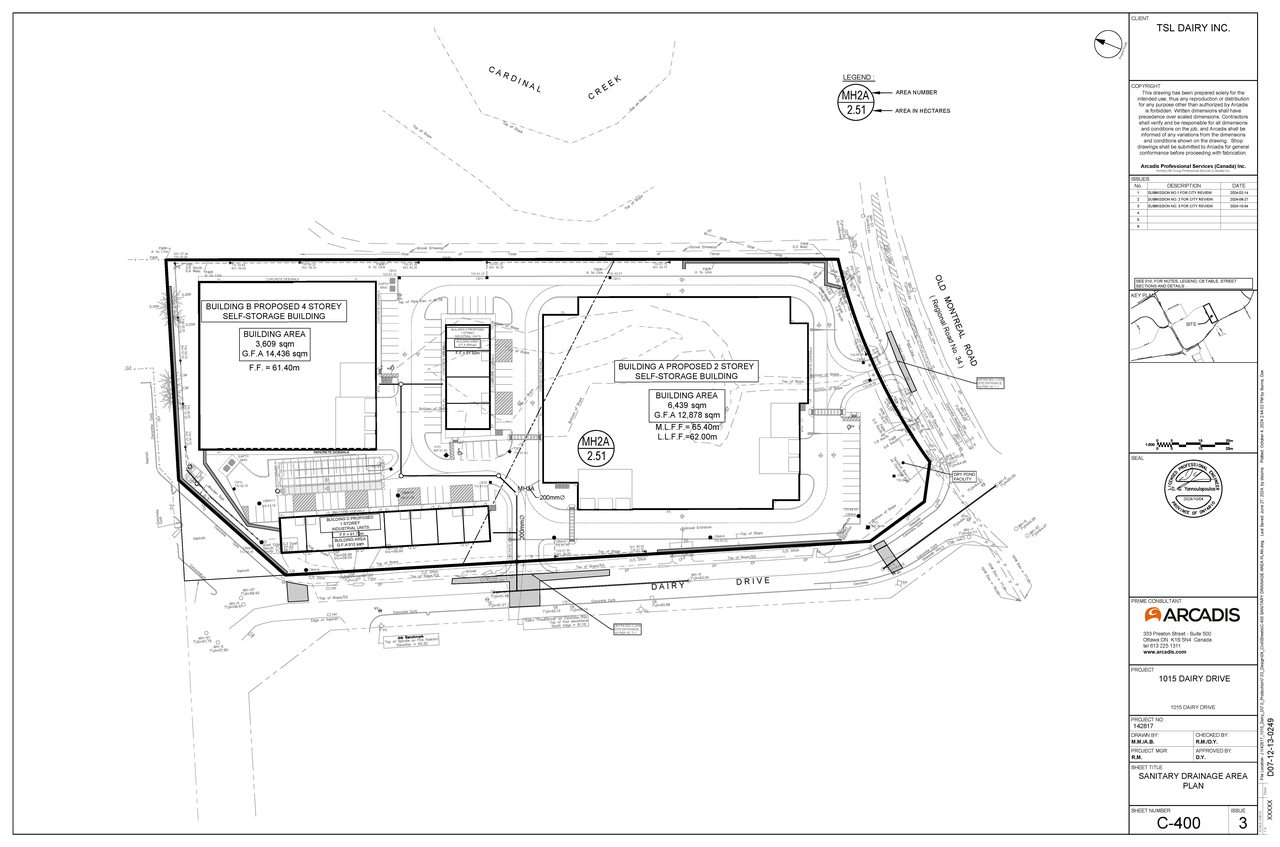 Construction site plan for project from page 108 of the file '2024-10-09 - Design Brief - D07-12-24-0122'