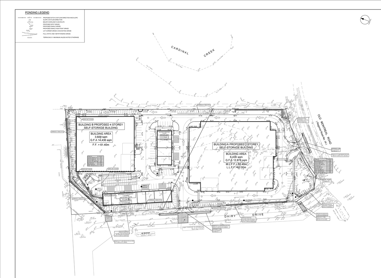 Construction site plan for project from page 117 of the file '2024-10-09 - Design Brief - D07-12-24-0122'