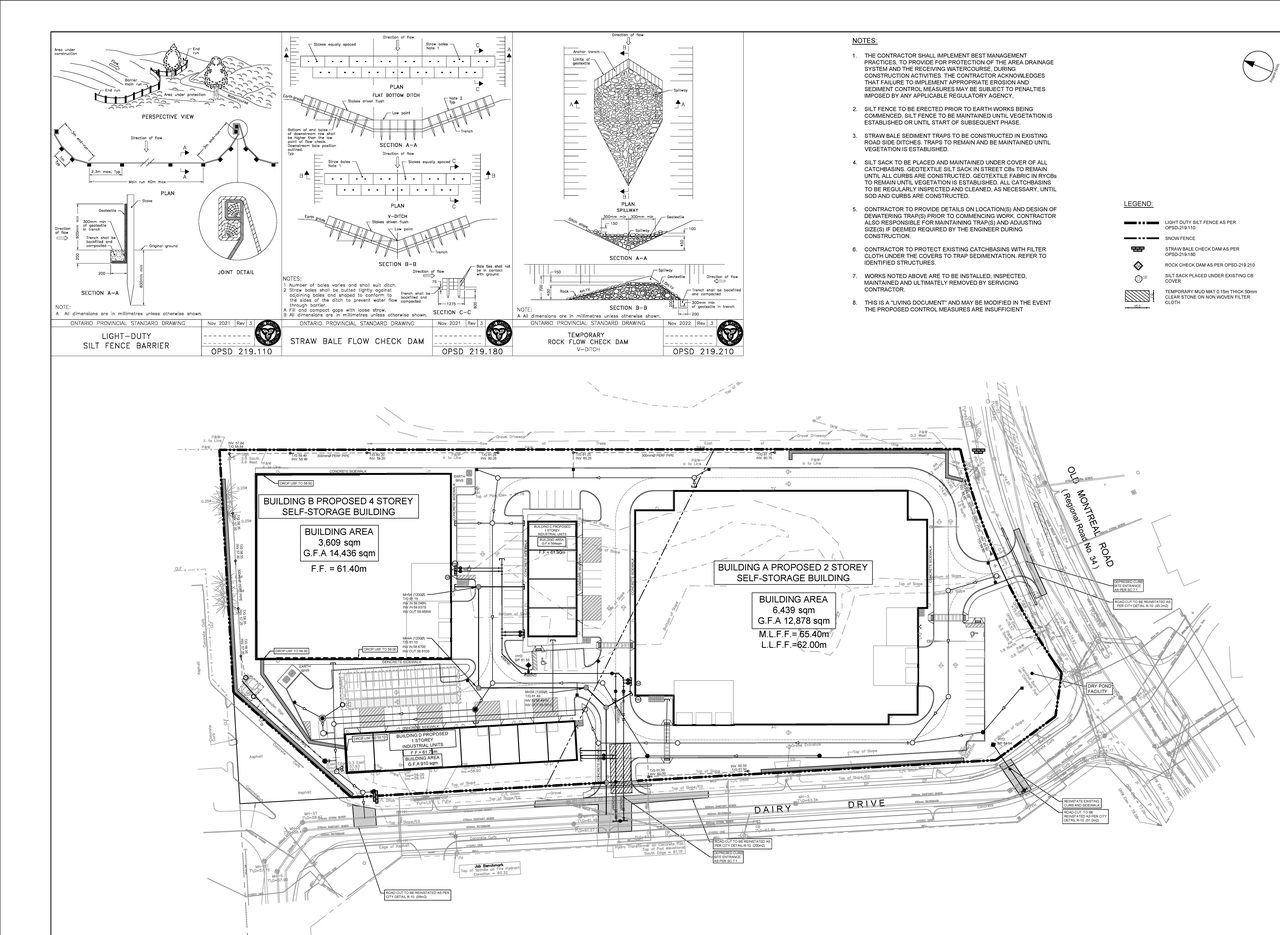 Construction site plan for project from page 135 of the file '2024-10-09 - Design Brief - D07-12-24-0122'
