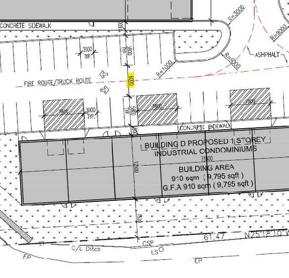 Construction site plan for project from page 45 of the file '2024-10-09 - Design Brief - D07-12-24-0122'