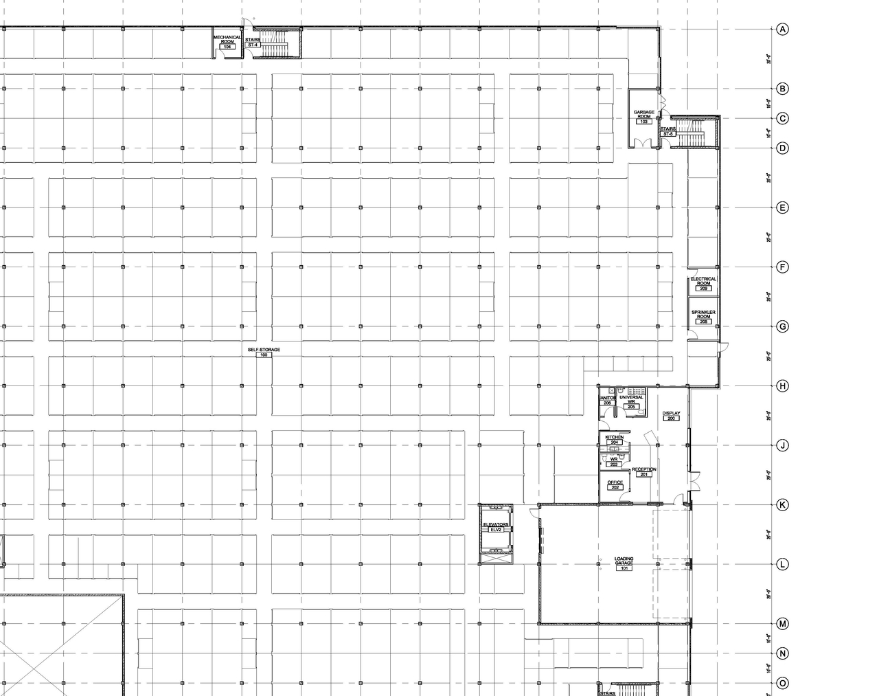 Floor plan for project from page 2 of the file '2024-12-18 - Building Elevations and Floor Plans (Building A) -D07-12-24-0122'