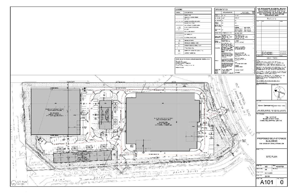 Construction site plan for project from page 8 of the file '2024-10-09 - Urban Design Brief - D07-12-24-0122'