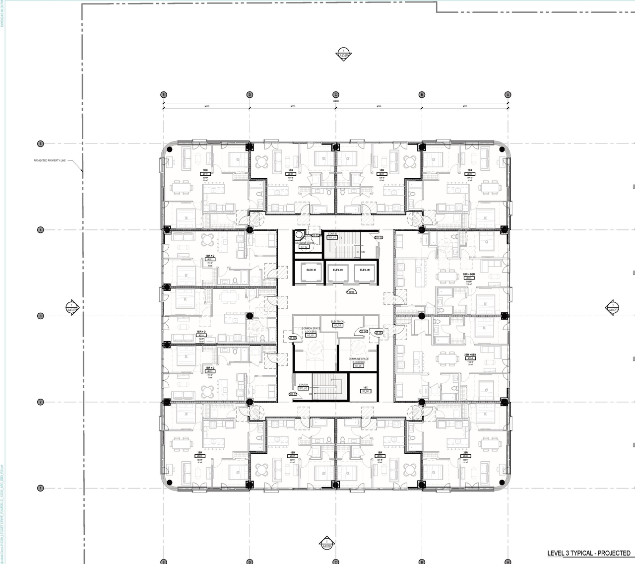 Floor plan for project from page 22 of the file '2024-10-09 - URBAN DESIGN BRIEF BROCHURE - D07-12-24-0123'