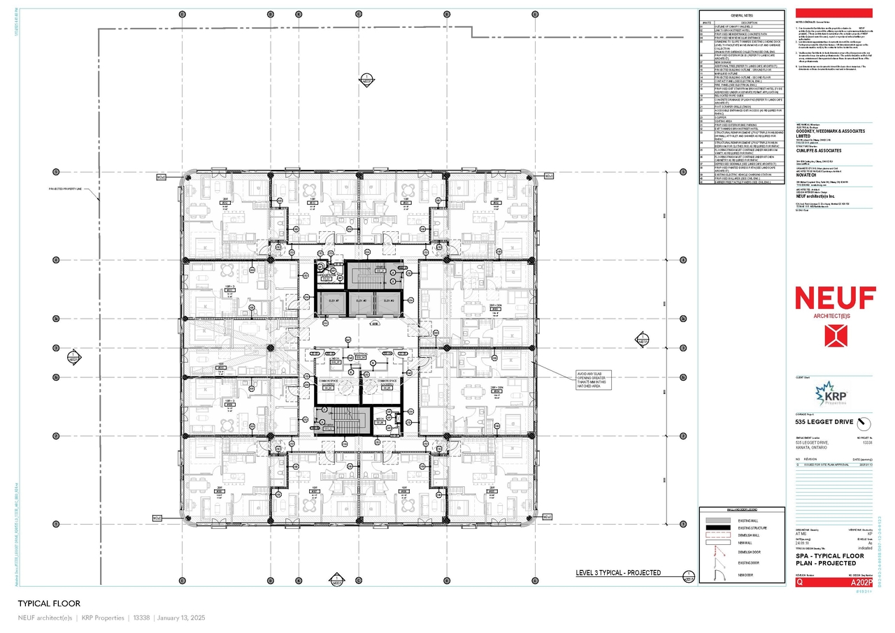 Floor plan for project from page 22 of the file '2025-01-17 - Urban Design Brief - D07-12-24-0123'
