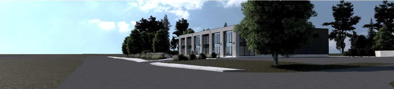 Rendering of building from page 8 of the file '2024-10-09 - Design Brief Rev 1 - D07-12-24-0124'