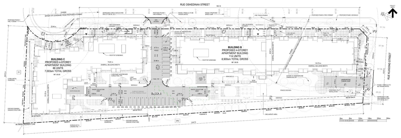 Construction site plan for project from page 10 of the file '2024-10-11 - Design Brief - D07-12-24-0126'