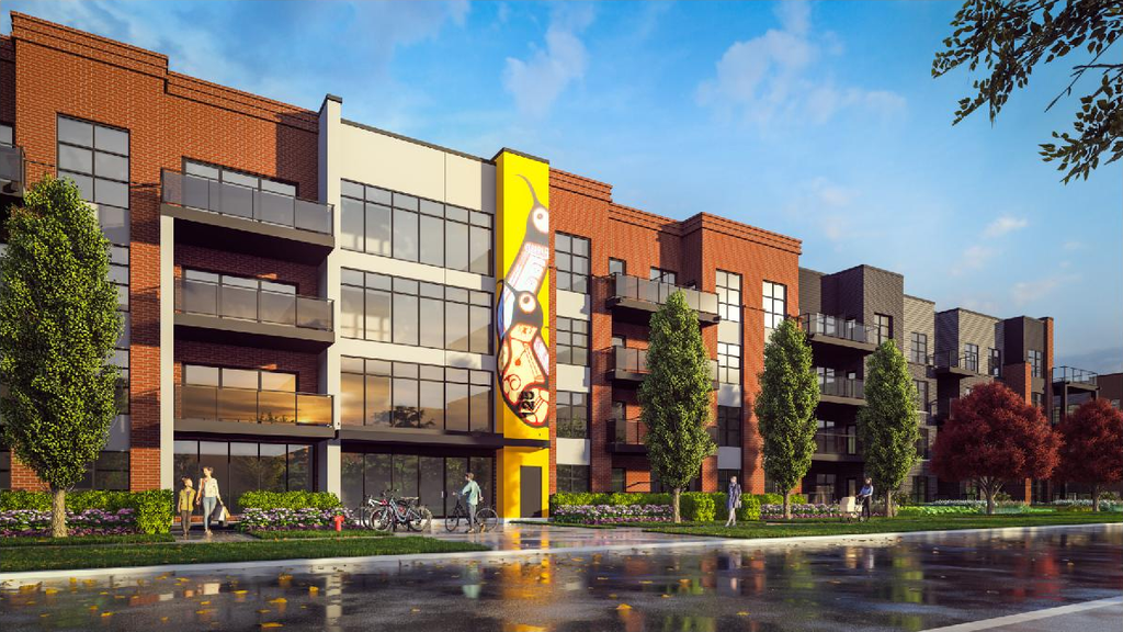 Rendering of building from page 15 of the file '2024-10-11 - Design Brief - D07-12-24-0126'