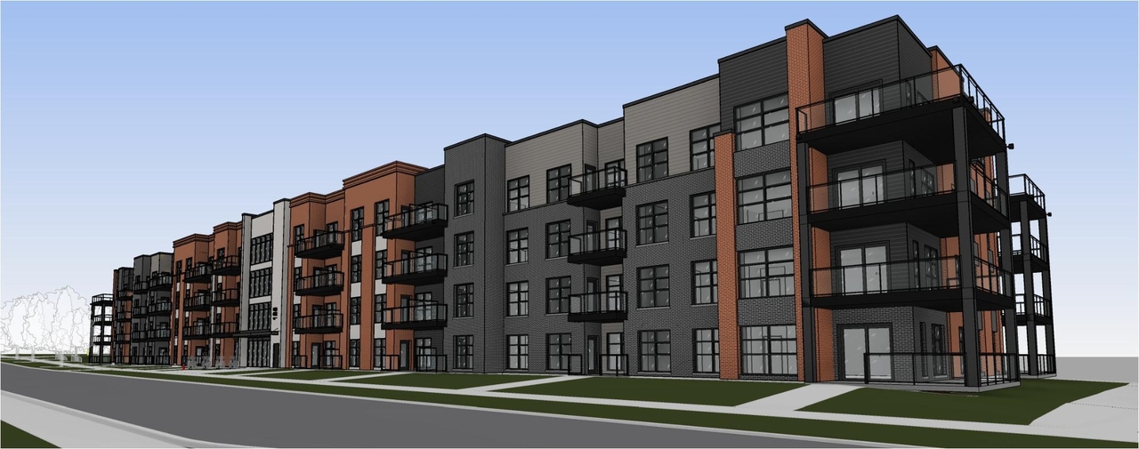 Rendering of building from page 7 of the file '2024-10-11 - Design Brief - D07-12-24-0126'