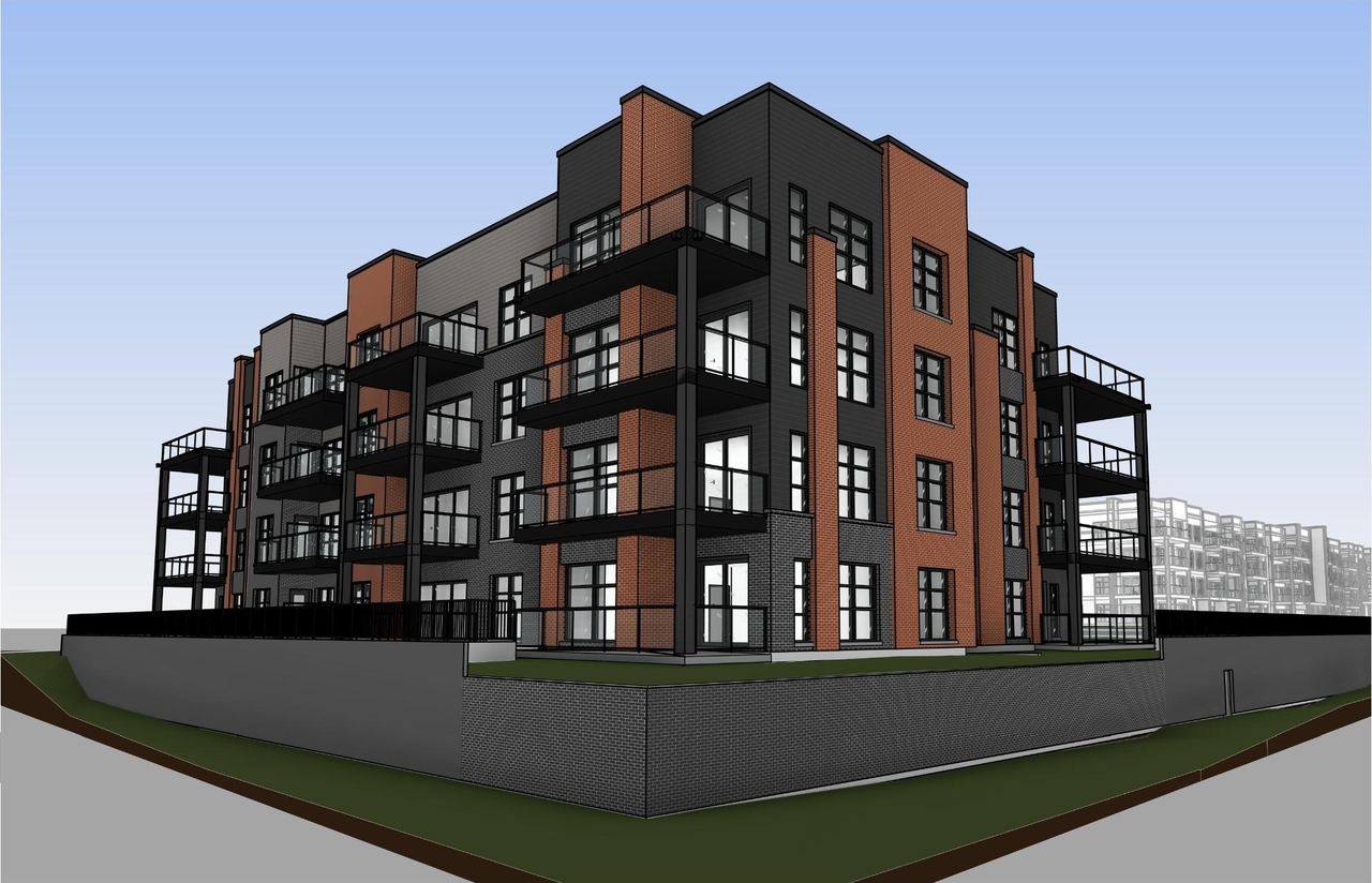 Rendering of building from page 9 of the file '2024-10-11 - Design Brief - D07-12-24-0126'